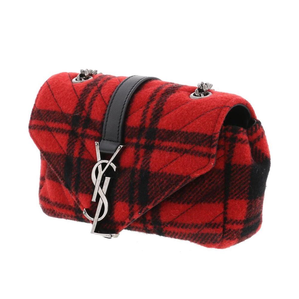 SAINT LAURENT Baby Chai Chain Shoulder Bag Red - Picture 2 of 6